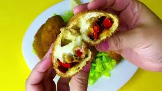 Stuffed Pizza Patties | A fast and easy meal that can be made in minutes.