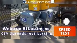 🏎 Auction SpeedTest- Webtron Industrial AG Auction AI Cataloging Lotting vs. CSV Spreadsheet battle