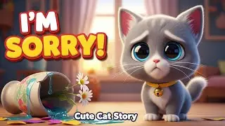 The Cat Who Learned to Say Sorry 🐾 | Emotional Moral Story for Kids #kidsstorytime