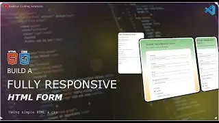 BUILD A FULLY RESPONSIVE HTML FORM IN 10 MINUTES using html&css|#coding #html #css #howtocode