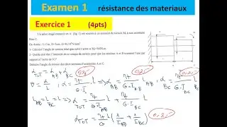 Résistance des Matériaux : Exercice 1 Torsion 🌀😎 (Solution Facile et Détaillée)