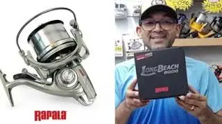Molinete Long Beach 8000 Rapala/Long cast/Pesca de praia
