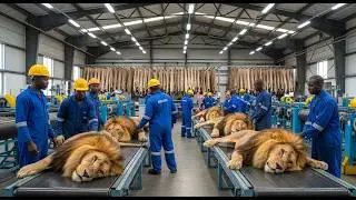 How Lion Leather Is Made In Factory