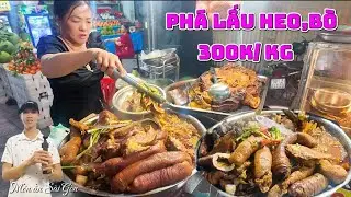 👀Choáng Ngợp..! Với phá Lấu Bò,Heo Chị Phượng Bán 300/Kg Rất Ngon Sai Gòn thau Mâm Đầy ắp.Wa Đã.