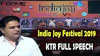 KTR Minister Full Speech |  India Joy Festival 2019 Digital Entertainment | HICC | GT TV
