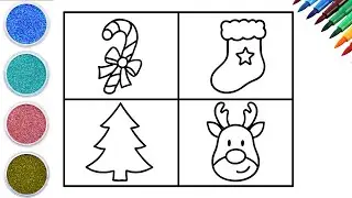 Cute Christmas Drawing for Kids | Easy Holiday Icon Tutorial