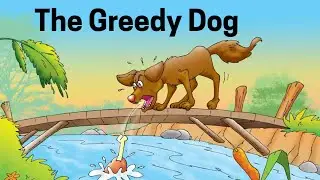 The Greedy Dog 🐶 | Moral Story for Kids in English | Short Bedtime Story
