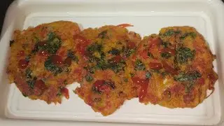 How to make gajar aaloo veg pan cake 