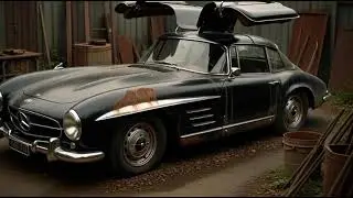Restoration ASMR 1955 model car