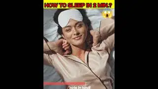 Can you sleep in just 2 min.?😴 Facts in hindi #shorts