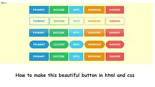 How To Make a Beautiful Css Button with Hover || Visual School