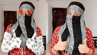 How to cover your face in summer, face cover using scarf, dupatta in summer.
