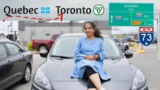10 Hours Road Trip from Quebec to Toronto 🚘| Road Trip Vlog | Scenic Drive, Canada,Tamil #familyvlog