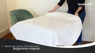 D&eacute;monstration du prot&egrave;ge-table Bulgomme original anti-d&eacute;rapant
