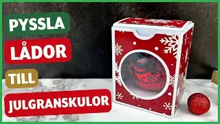 DIY f&ouml;rvaringsl&aring;da av papper till julgranskula