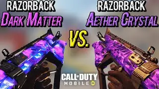 RAZORBACK DARK MATTER VS AETHER CRYSTAL Comparison in CALL OF DUTY MOBILE | COD Mobile