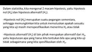 Statistik uji korelasi SESI 1