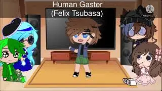 My online friends react to my aus(bad apple)