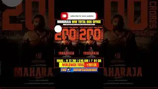 Maharaja movie world wide box office collection 🤜🤛 | #shorts #maharaja