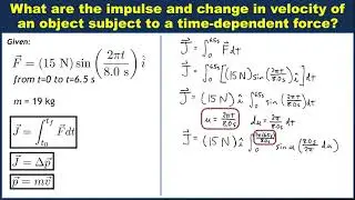 Calculating impulse and change in velocity