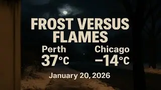 🥵🌡️❄️ January 20, 2026: Shocking 51&deg;C Global Temperature Swing! Perth vs. Chicago Showdown