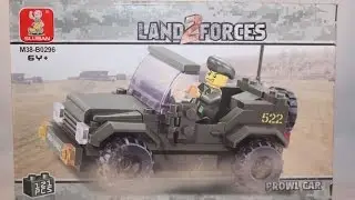 LEGO Compatible Sluban - LAND 2 FORCES |Prowl Car M38 B0296 121 PCS