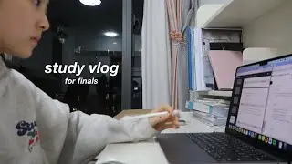 study vlog | library session, finals, cafe study