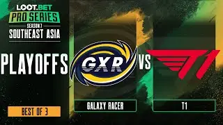 Galaxy Racer vs T1 Game 1 - Pro Series 7 SEA: Semifinals w/ Ares & Black^