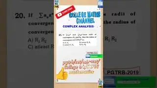 #question20#complexanalysis#ugmathematics#pgmathematics#pgtrbstudymaterialintamil#analysis#pgtrbmath