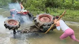 Starting and restoring a rusted and flooded tractor 