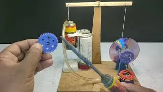 New Invention | Build Gear for Stirling Engine Electricity