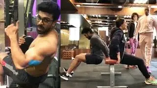 Ram Charan & Upasana Workouts together at Gym | #Upasana #RamCharan - filmyfocus.com