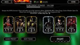 MORTAL KOMBAT FATAL SORCERER&rsquo;S TOWER BATTLE 101 to 104 COMPLETED 4TH TIME