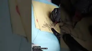 Dagger & Butterfly Tattoo on practice skin by Ivy Anomali Tattoo Studio Gading Serpong
