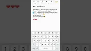 Tips for unli points Pera Swipe