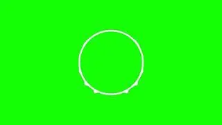 GREEN SCREEN AUDIO SPECTRUM CIRCLE