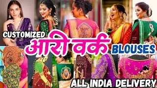 Mumbai's *BEST* Customised Aari Work Blouses 😍 | Hand Embroidery Blouses |Wedding shopping in Dadar