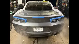How To Wrap 2022 Camaro SSlTrunk In One Piece #camaro #trunk #wrap #shorts