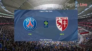 eFootball PES Gameplay - PSG vs Metz - Full Match & Goals