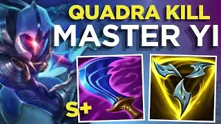 🗡️ QUADRA KILL MASTER YI &ndash; UNSTOPPABLE ATTACK SPEED! 💀 - S16 Wild Rift Gameplay