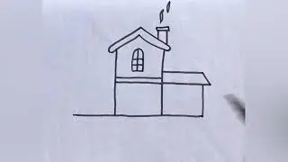 Draw a House using letter H