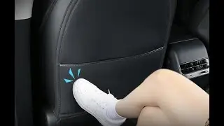 How to Install Leather Seat Back Kick Protectors For tesla x