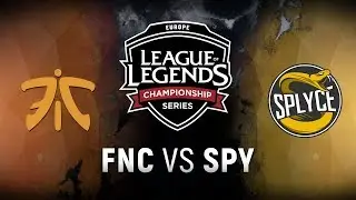 FNC vs. SPY - Week 8 Day 2 | EU LCS Summer Split | Fnatic vs. Splyce (2018)
