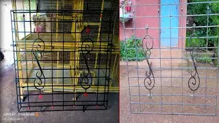 How to fabricate window grill simple design || cool grilled design ideas #grill #cutting