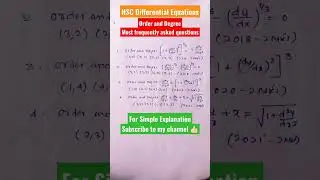 HSC Differential Equations
