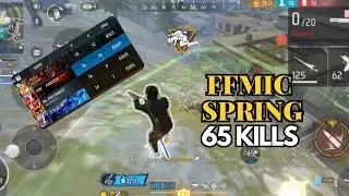 65 KILLS 🔥 ENOUGH FOR FFMIC SPRING ?? BEST STRATEGY 🧠 FOR MAXIMUM KILLS || XNF AARUSH