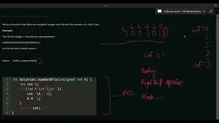 Number of 1 Bits | InterviewBit | Bit Manipulation