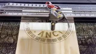 CO2 laser making a Custom cribbage board