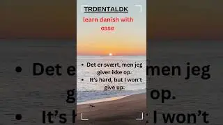 make danish easy for beginners #learndanish#danishlanguage#education#dansk#denmark