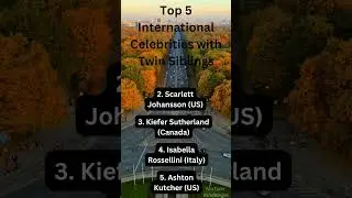 Top 5 Celebrities with Twin Siblings #shorts #top5 #celebrity #celebrities